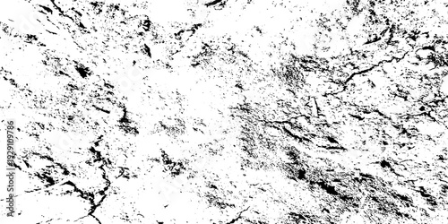 Grunge overlay black and white illustrations for urban designs. Scratched grunge urban background texture vector. Rough distressed grunge abstract background with dust dirt and scratches design.