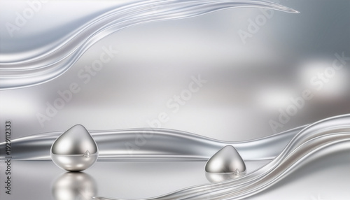 silver spoon on a white background
