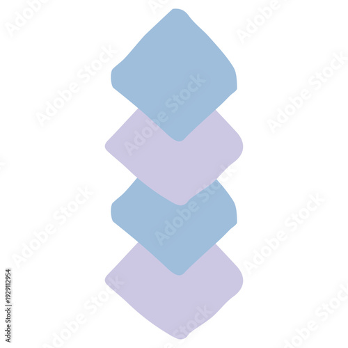 7月の園だよりに使いやすい シンプル手描き素材シリーズ｜七夕飾り / July Tanabata Decoration Illustration