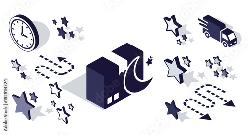 Package Delivery Service with Clock and Truck.