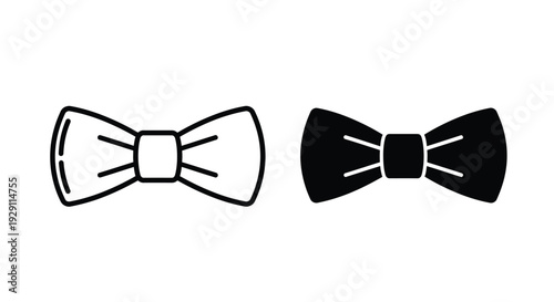 Two black bow ties displayed against a white background a stylish and classic accessory silhouette