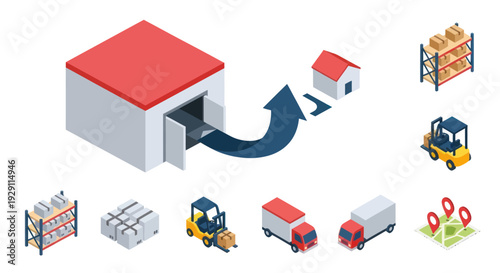 Warehouse Logistics and Transportation Process.