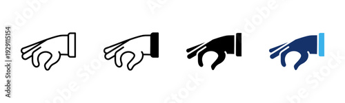 Pinch Down icon sheet multiple style collection