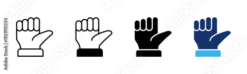 Sideways Thumb icon sheet multiple style collection