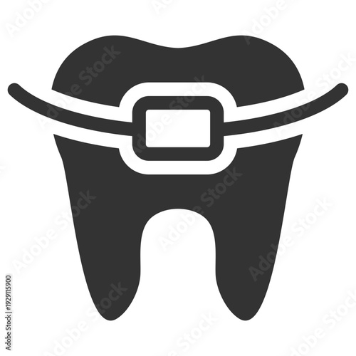 Braces Glyph Icon