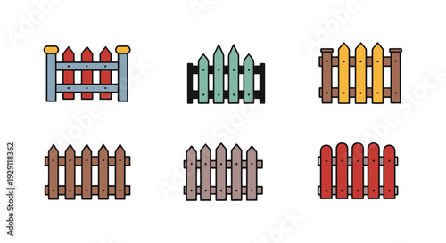 Fence Line art soft minimal tone illustration