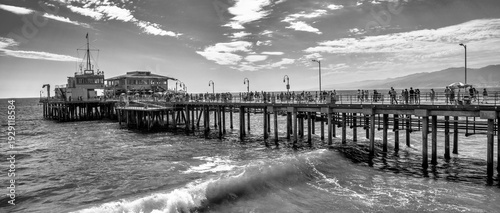 Wallpaper Mural Santa Monica, CA - August 1, 2017: The beautiful Santa Monica Pier on a sunny day Torontodigital.ca