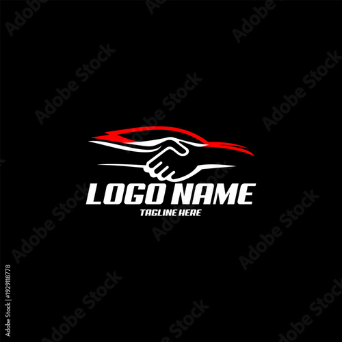 car deal logo design vector