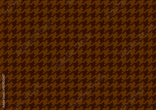 千鳥格子　茶色（4階調）布感ある細かな表現