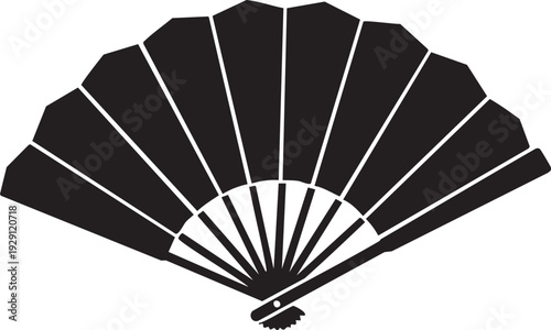 Elegant traditional hand fan with decorative design, symbolizing culture and coolness.