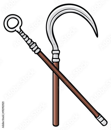 Ancient Egyptian Crook and Flail Symbols of Power and Authority