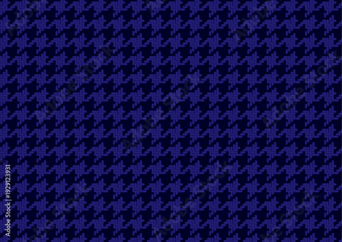 千鳥格子　紺（4階調）布感ある細かな表現