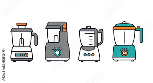 Food Processor Line soft tone color