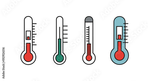 Food Thermometer soft tone illustration