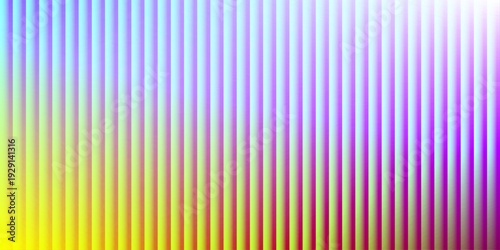Abstract digital background with thin glowing neon vertical lines. Futuristic tech texture with rainbow pastel light gradients. Vibrant rhythmic barcode pattern for creative gaming and cyber design.