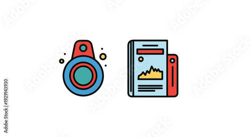 Featured item Line soft elegant style illustration