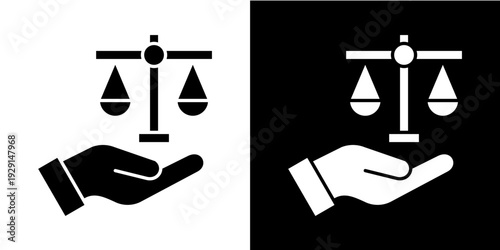 Ethical Business In Monochrome Glyph 