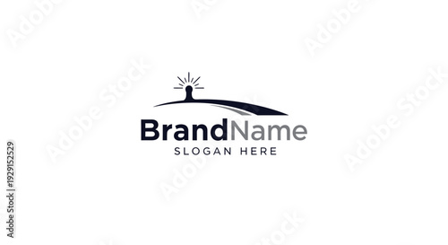 Lighthouse Logo Design Template Placeholder.