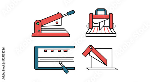 Guillotine Cutter clean color artwork