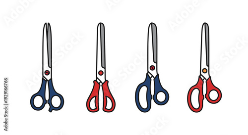 Kitchen Shears Line abstract bright tone