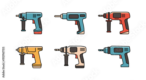 Hammer Drill Line creative soft tone
