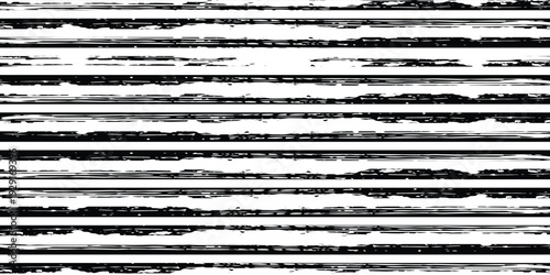 Beautiful seamless pattern with black and white watercolor stripes