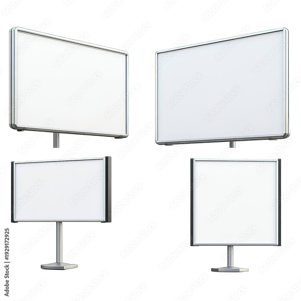Obraz premium Blank billboard with transparent background