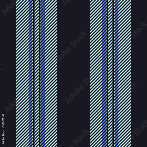 Customized stripe vertical lines, vivid vector pattern seamless. Abstraction background fabric texture textile in black and light colors.