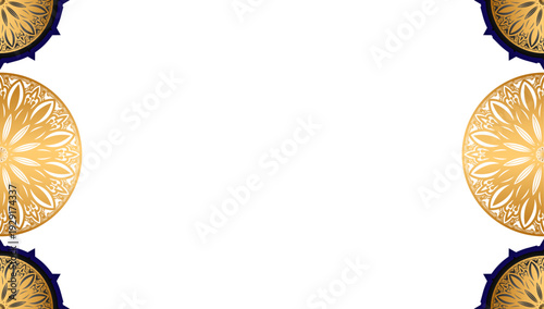 luxury golden mandala for indian wedding invitation card template design