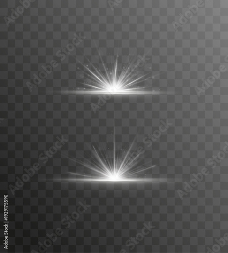 Radiance from a white orb spreads soft golden reflections across transparent space. Sparkling highlights shimmer delicately. Suitable for celestial or luxury designs.