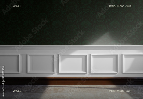 Elegant Wall Panel Mockup Design PSD