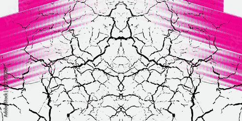 ping and white brush wrap car sticker pattern abstract banner sporty lines red and white color combination grunge brush pattern racing motorsport design, Eps 10.