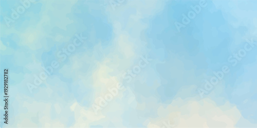 Abstract colorful watercolor background featuring a grunge paper texture with vintage paint strokes in fire orange and sky blue art patterns on an old canvas wallpaper illustration