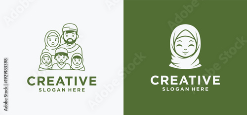 Islamic Ramadan Logo, Elegant Islamic concept Vector Symbol