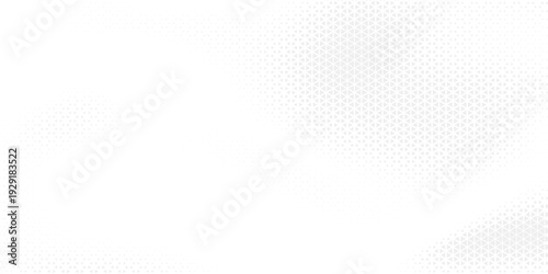 Abstract geometric black and white deco art halftone hexagone and triangle print pattern. Vector eps 10