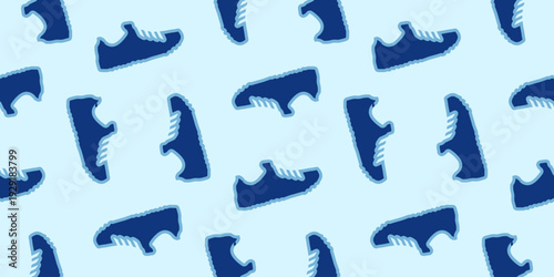 sport shoes seamless pattern background vector illustration. 