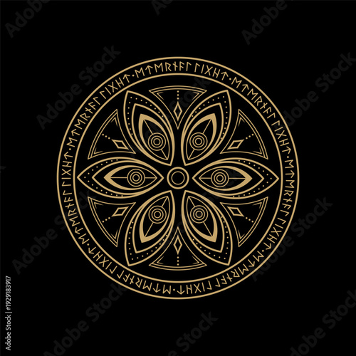 mysterious golden circle ritual occult magical circle