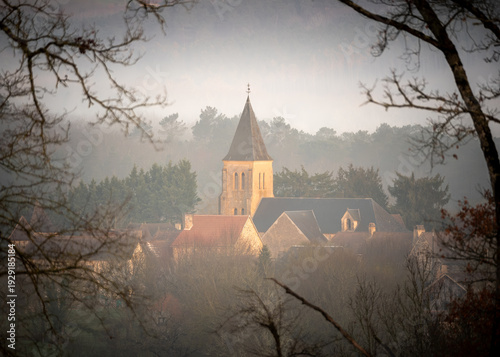 Village church at Nabirat, France