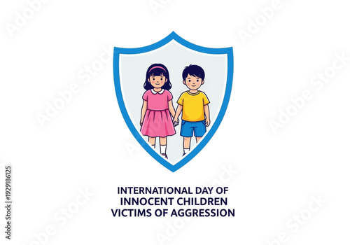 International day of innocent children victims of aggression shield logo