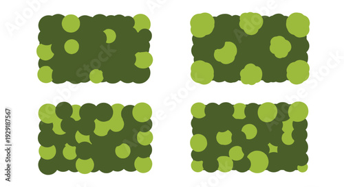 Moss Wall Line art modern abstract tone