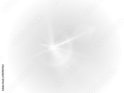 Bright white sunburst radiates with soft golden reflections on a clean backdrop. Smooth luminous beams expand evenly in all directions. Subtle shimmer enhances warm festive brilliance.