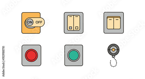 Light Switch Line shape color design