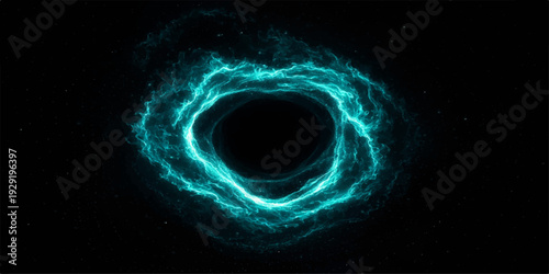 Glowing blue plasma numbers eight, one, and zero flicker with a seamless fire texture and electric spark energy in a liquid motion design illustration