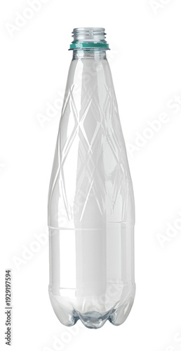 Empty clear plastic bottle for water recycling