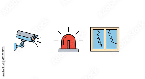 Intruder Alert Line soft dynamic tone illustration