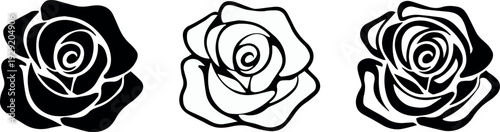 Rose motifs for tattoo flash