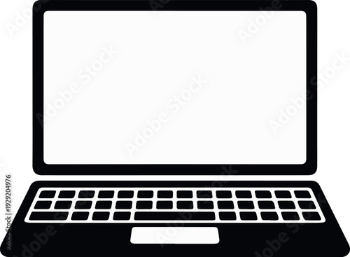 Laptop icon for cybersecurity and IT support