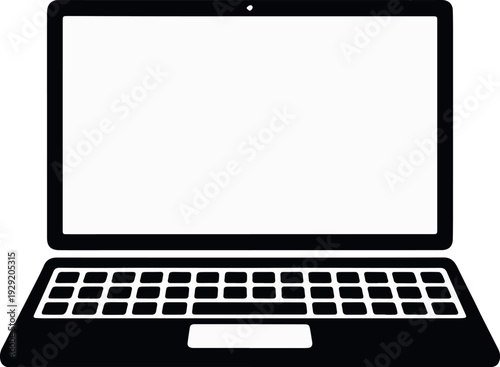 Laptop icon for work from home and office setup