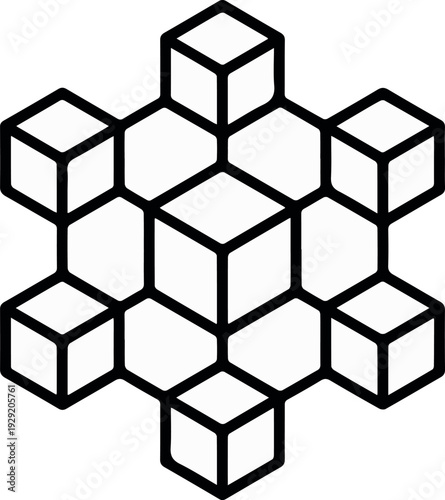 Cube layout for architecture concept