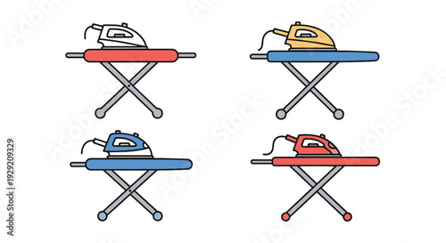 Ironing Board Line modern color illustration design
